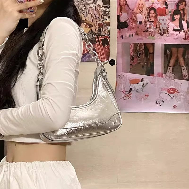 Chic Metallic Shoulder Bag Stornfield