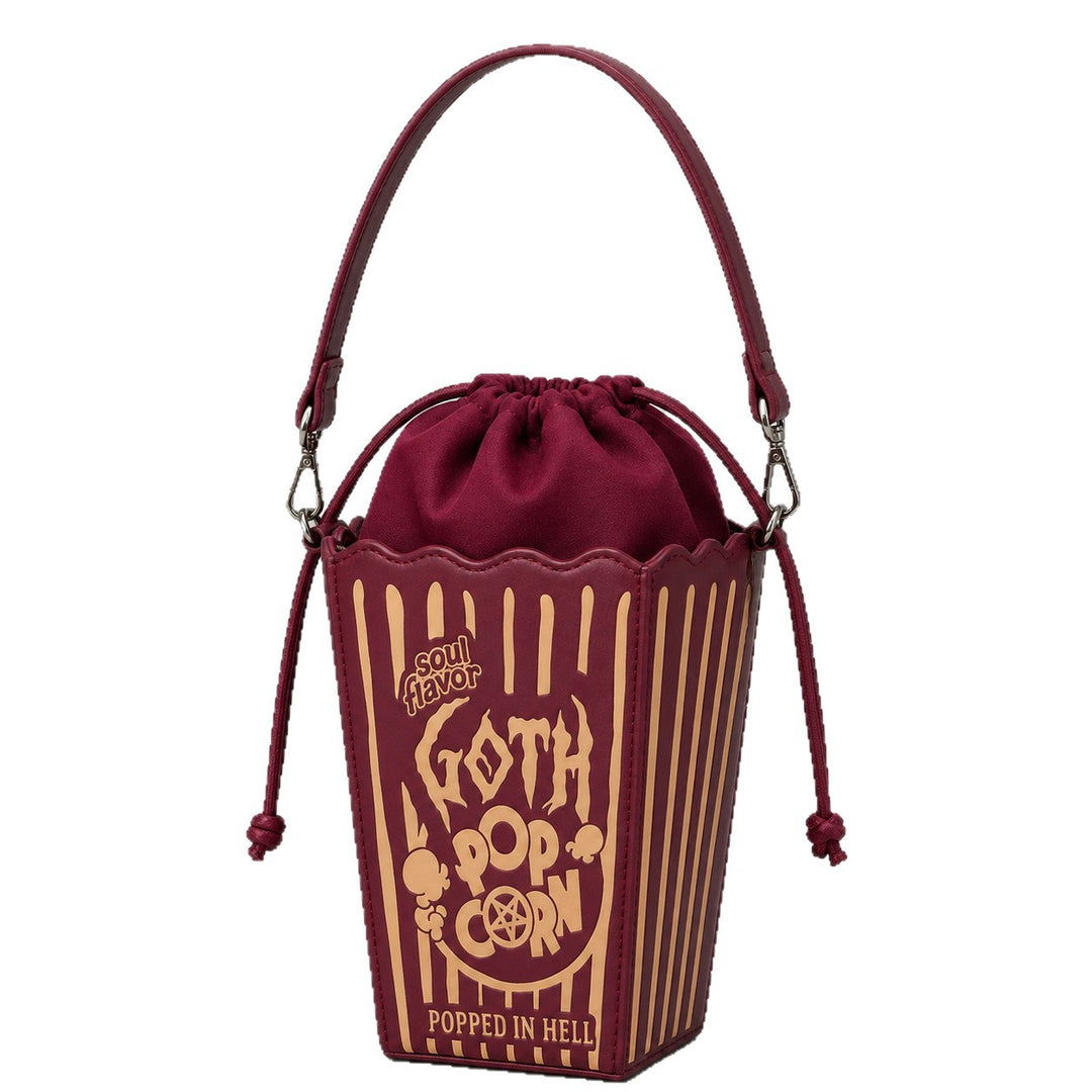 Quirky Printed Snack-Themed Crossbody Bag