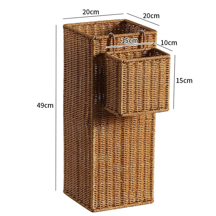 Hexagonal Decorative Wicker Storage Container Stornfield