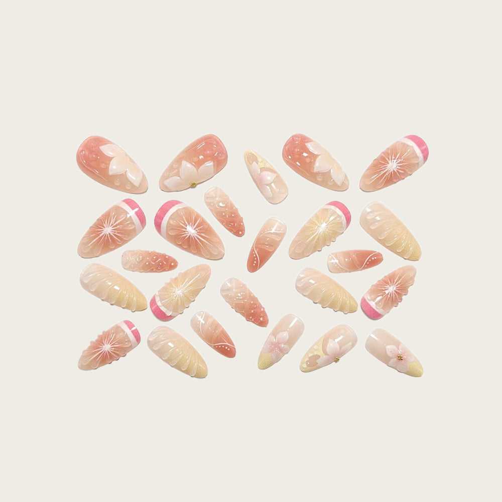 Artificial nails in spring floral and fruit design Stornfield