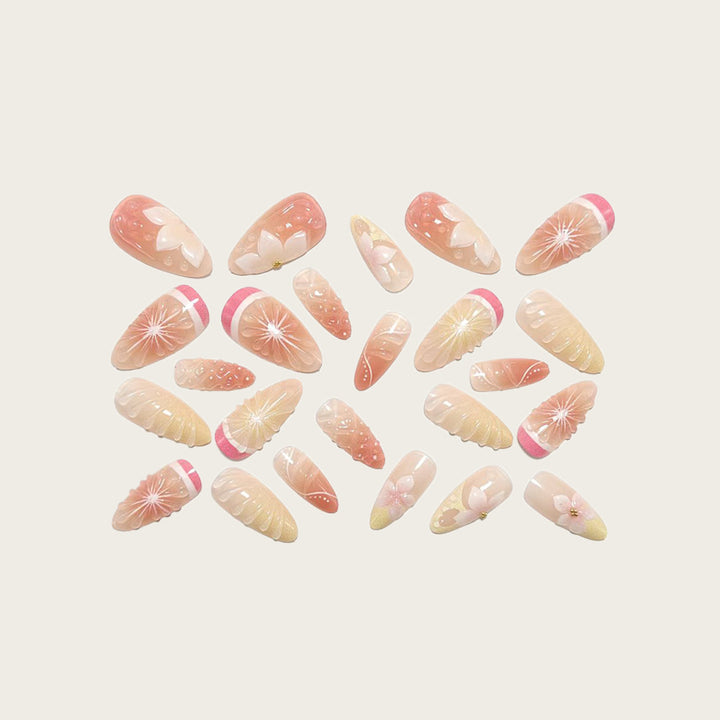 Artificial nails in spring floral and fruit design Stornfield