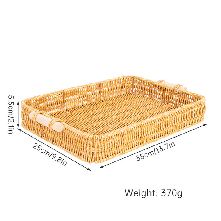 Handwoven Rectangular Serving Tray Stornfield