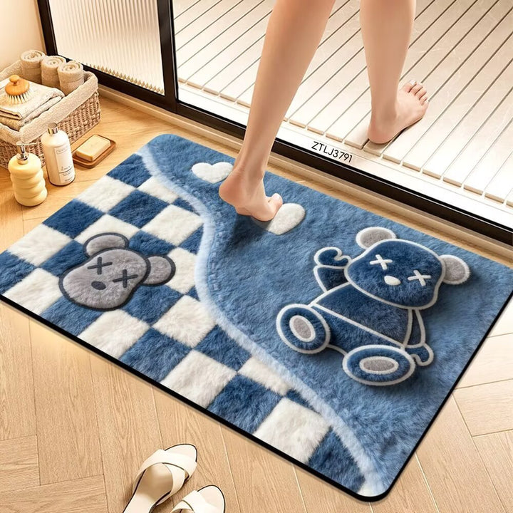 Plush Cartoon Themed Bath Mat Stornfield