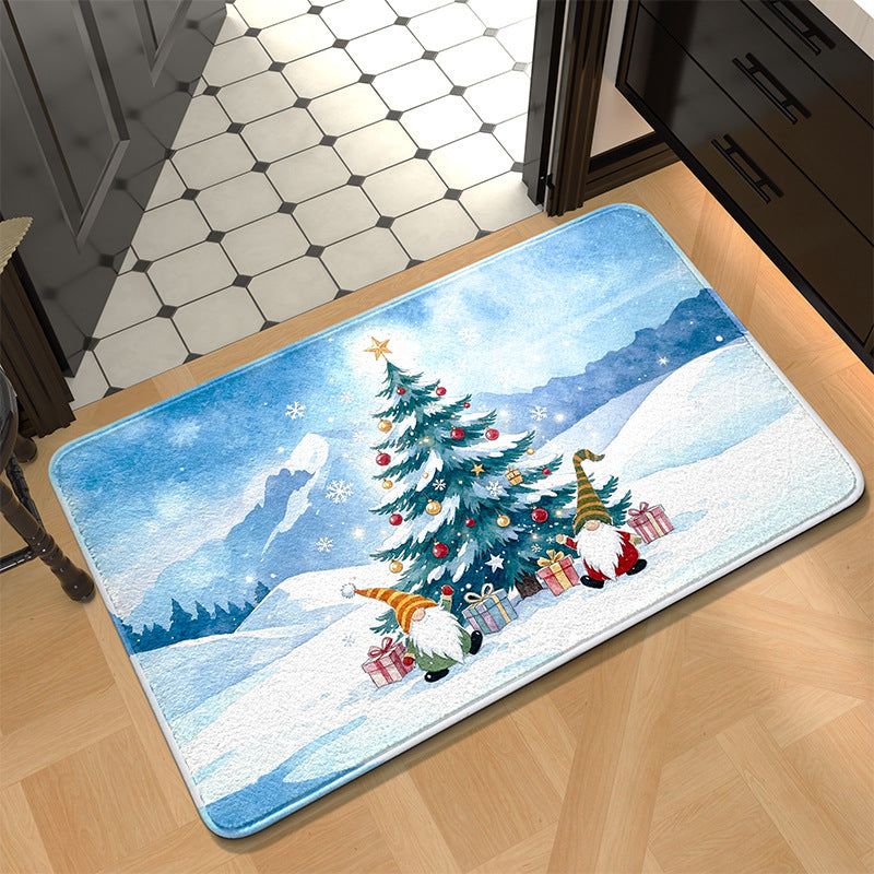 Festive Holiday Kitchen Mat Stornfield