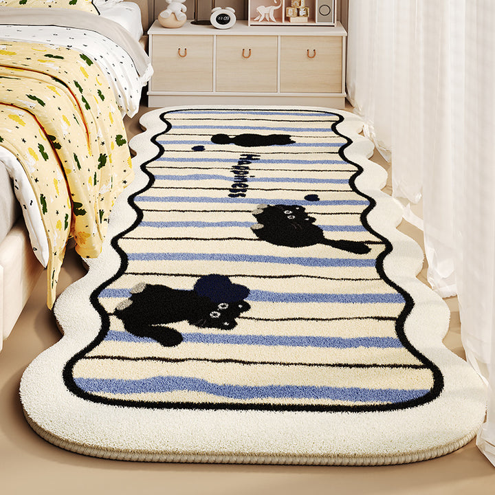 Cat Face Bath Mat for Bathroom Floor Decor