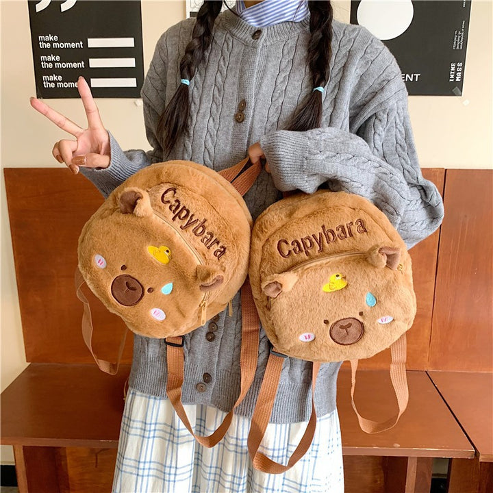 Plush Backpack in Capybara Design Stornfield 1785466535