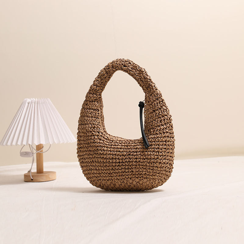 Handmade Basket Bag in Modern Hobo Style Stornfield