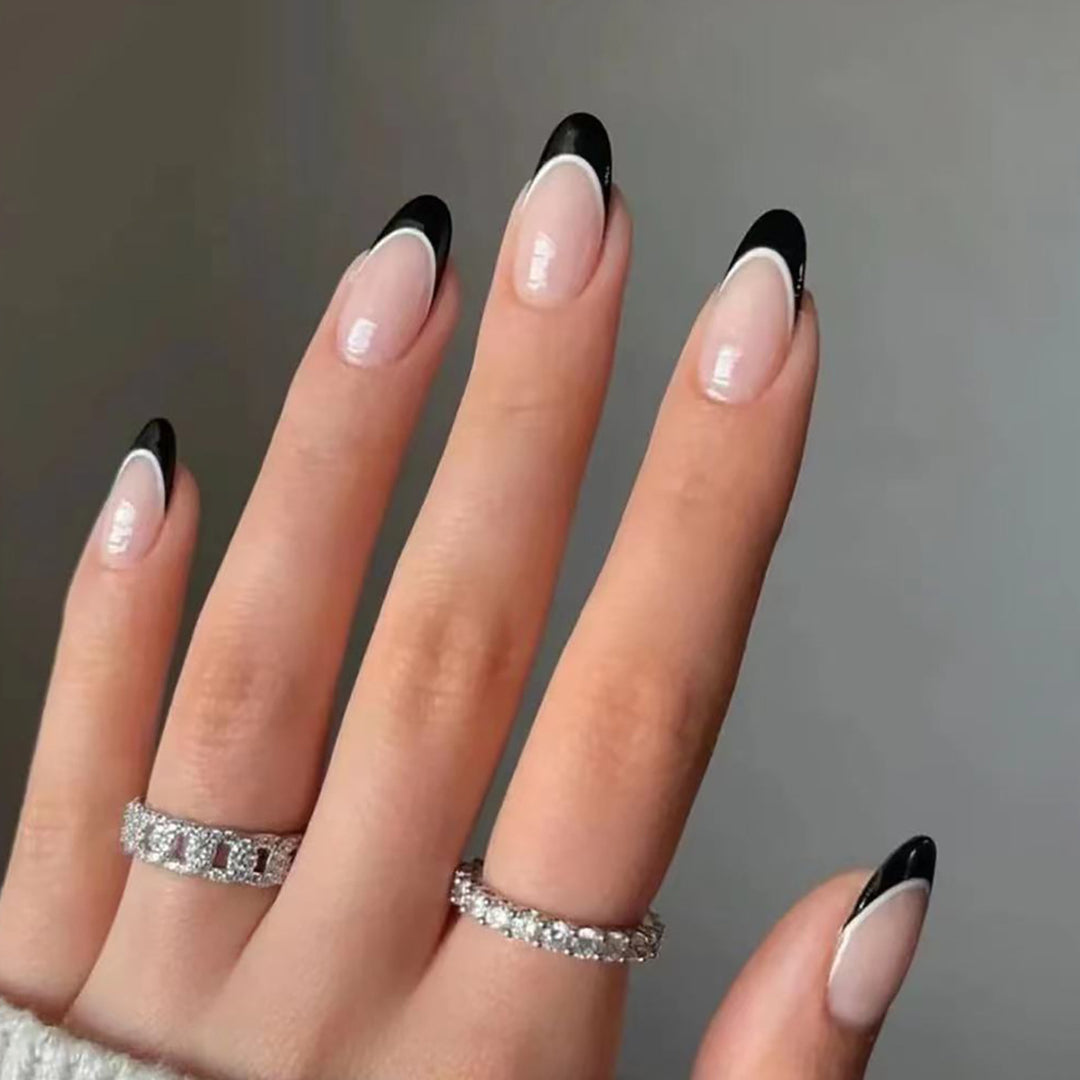 Elegant French Tip Nail Extensions Stornfield