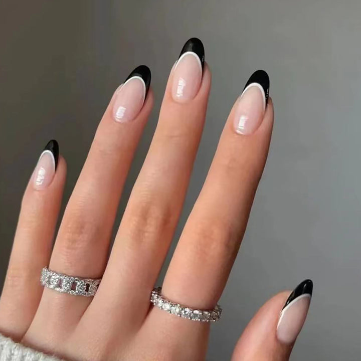 Elegant French Tip Nail Extensions Stornfield