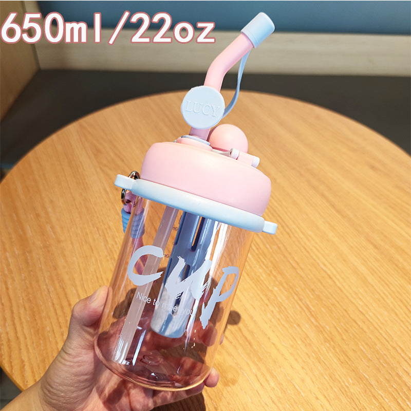 Women's drinking cup with safety lid and straw Stornfield