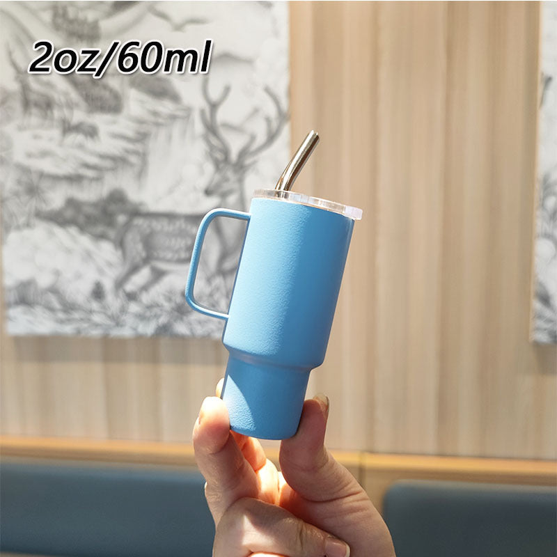 Women's practical drinking glass with metal straw Stornfield