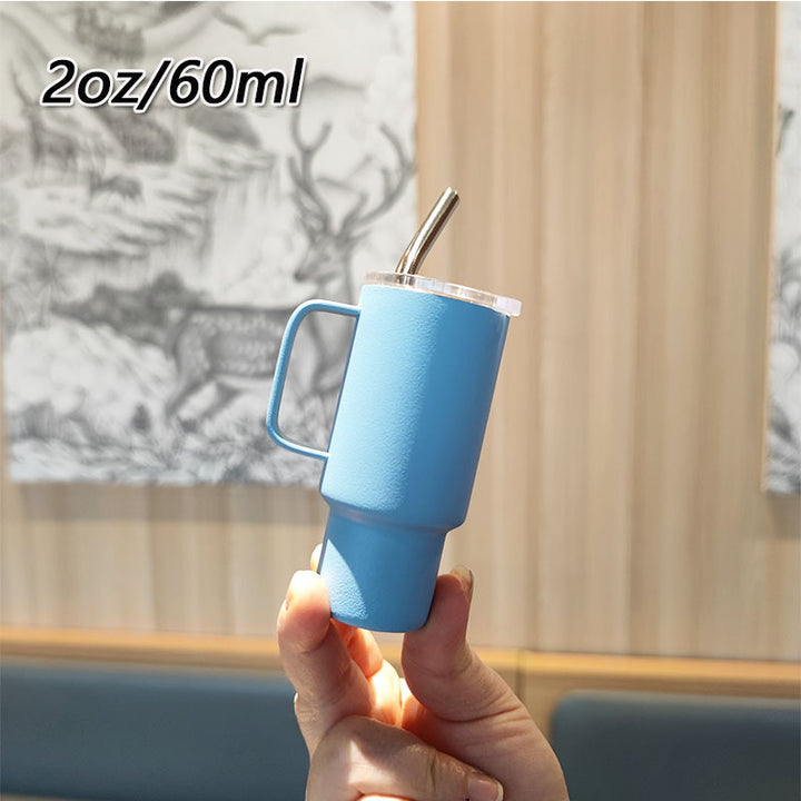 Women's practical drinking glass with metal straw Stornfield
