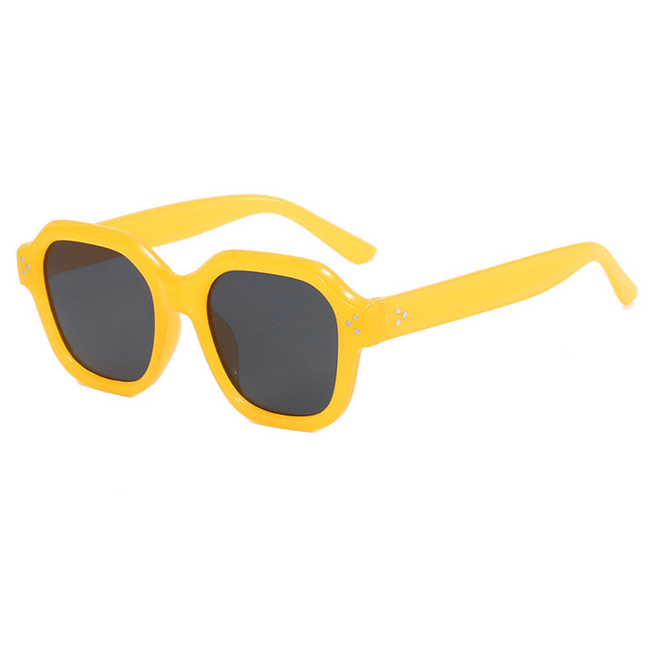 Ladies fashionable square sunglasses with mirrored lenses Stornfield
