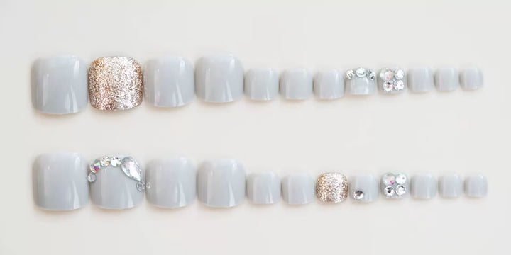 Premium Glittering Toe Nail Art Stornfield