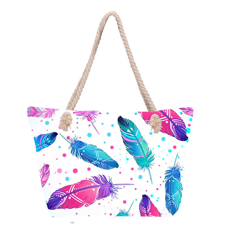 Beach bag with stylish flower design Stornfield