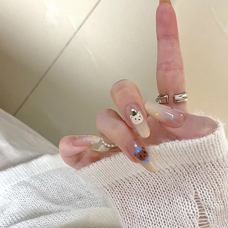 Artificial nails with cute animal designs Stornfield