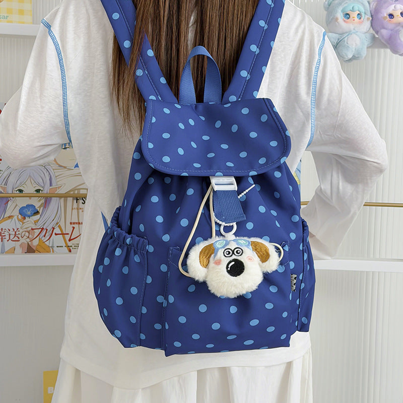Playful Polka Dot Drawstring Backpack Stornfield
