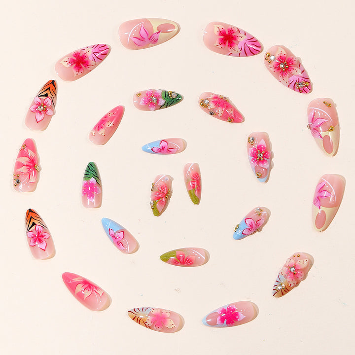 Ornate Floral 3D Nail Art Extensions Stornfield
