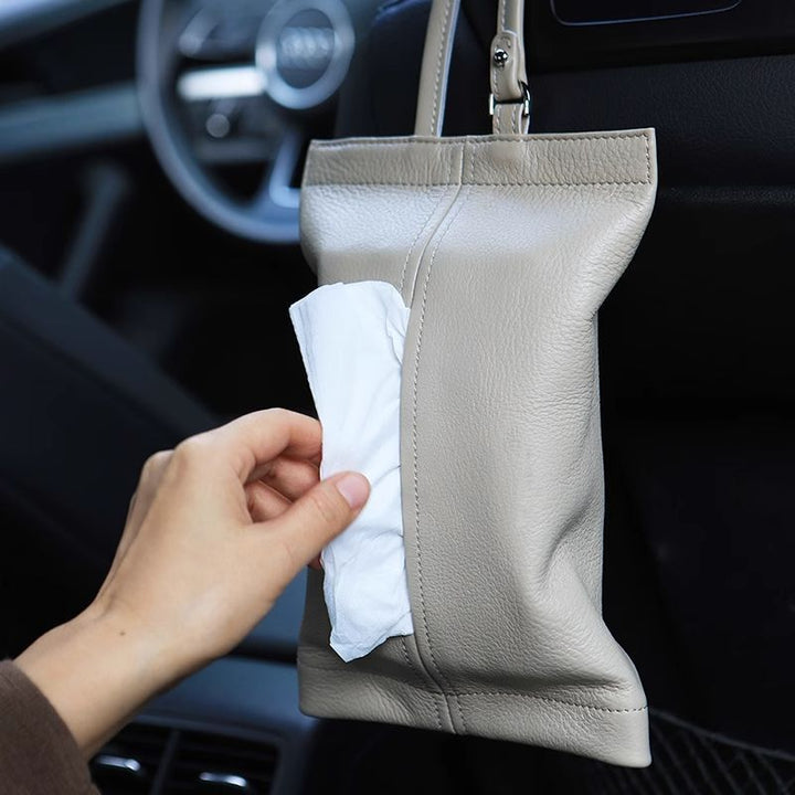 Stylish Leather Tissue Holder Stornfield