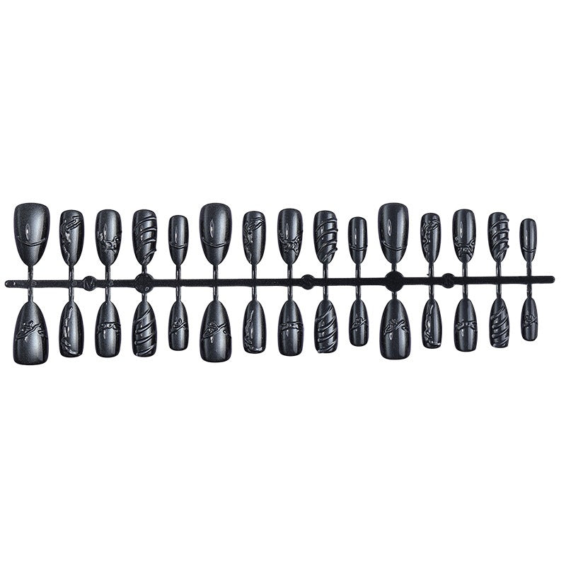 Artificial nail set with elegant and shimmering design Stornfield