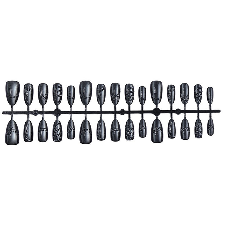 Artificial nail set with elegant and shimmering design Stornfield