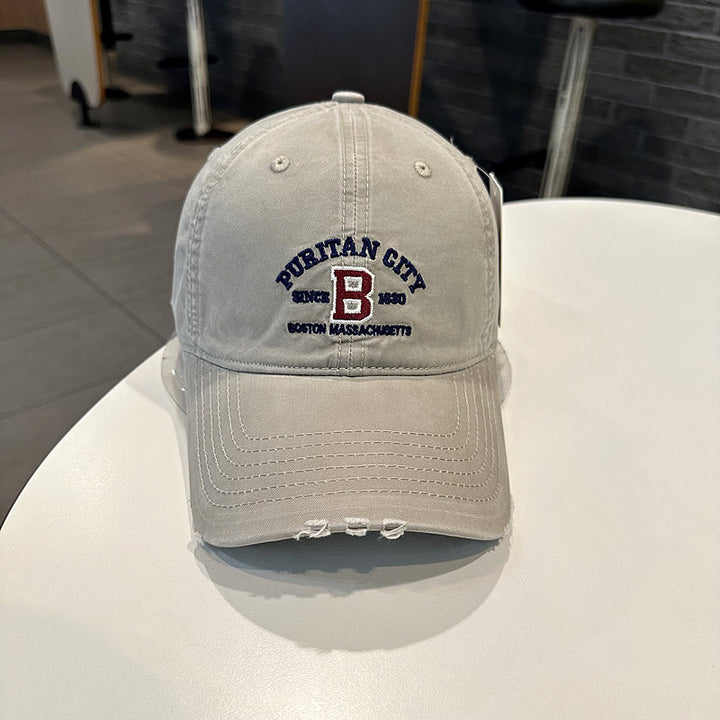Men's Vintage-Inspired Embroidered Baseball Cap Stornfield