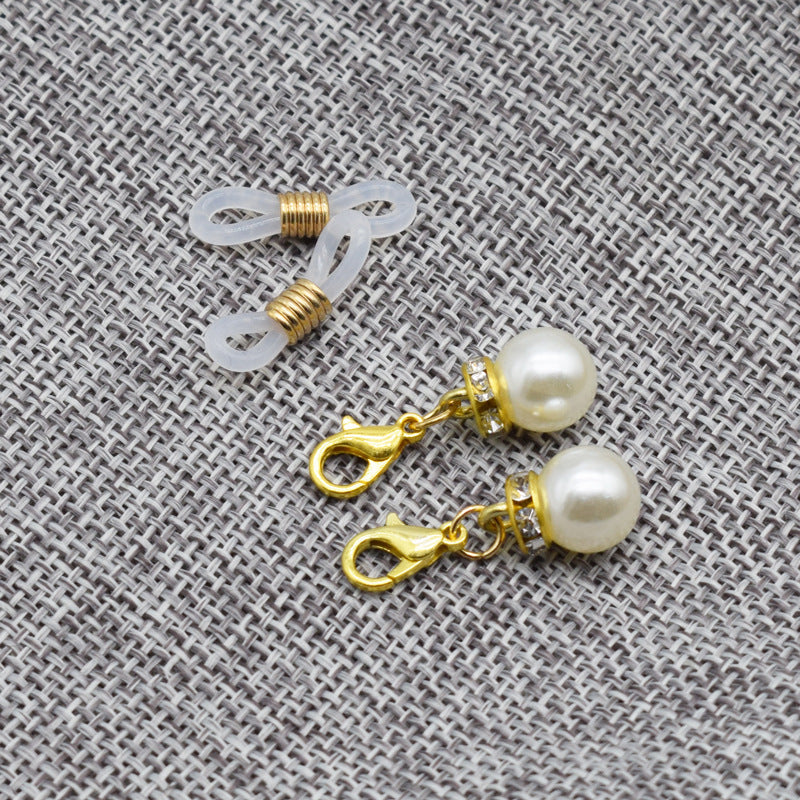 Elegant Pearl and Crystal Eyewear Holder Stornfield