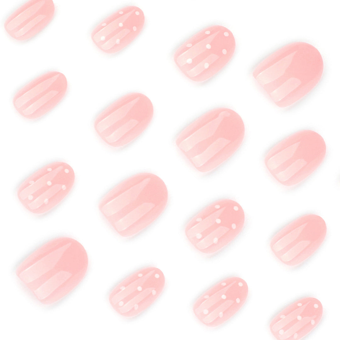 Artful Nail Art with Delicate Dot Design Stornfield