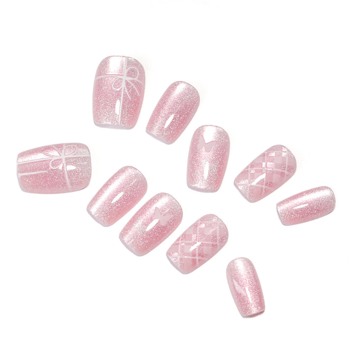 Artistic acrylic nails with filigree details Stornfield