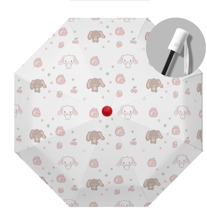 Women's Automatic Folding Umbrella with Playful Animal Design Stornfield