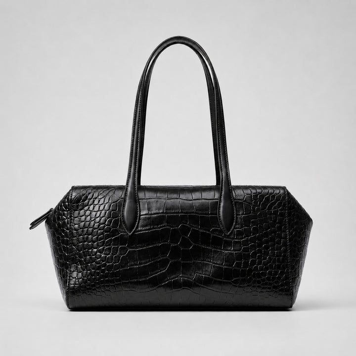 Crocodile Texture Satchel Bag