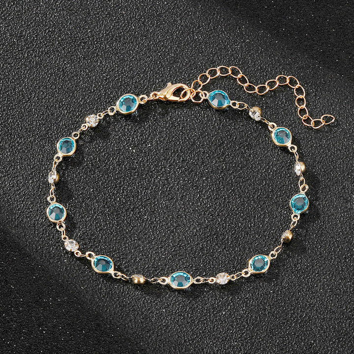 Elegant Rhinestone Chain Anklet Stornfield