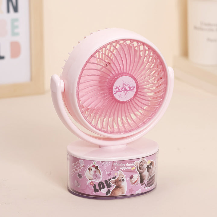 Ladies compact handheld fan with cute animal design Stornfield