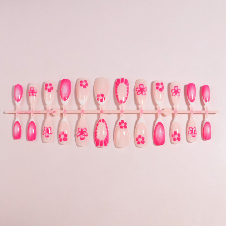 Premium Press-On Nail Set with Decorative Accents Stornfield