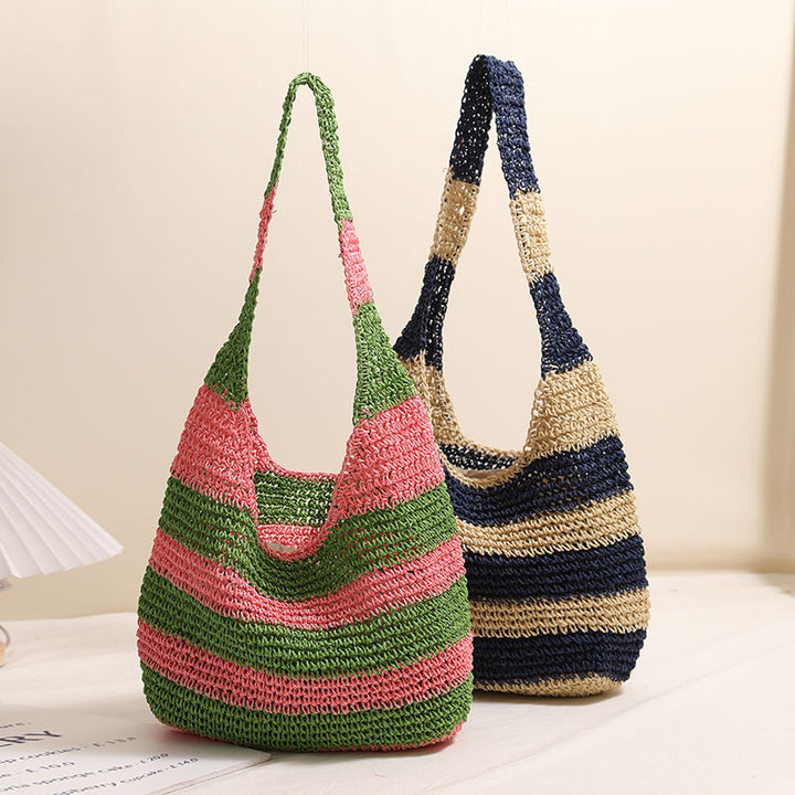 Casual Tote Bag in Striped Design Stornfield