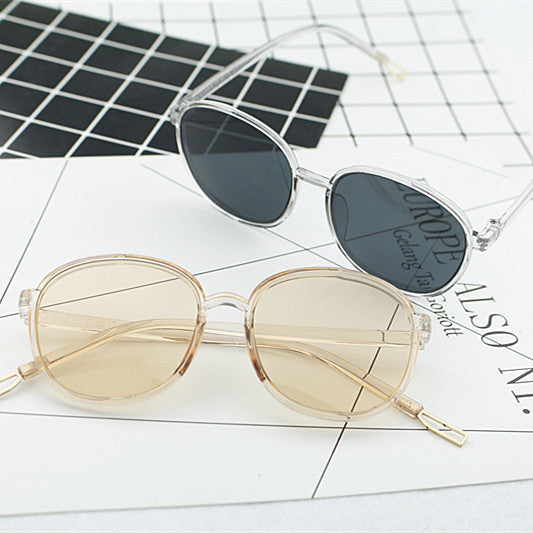 Ladies fashionable square sunglasses with transparent frame Stornfield
