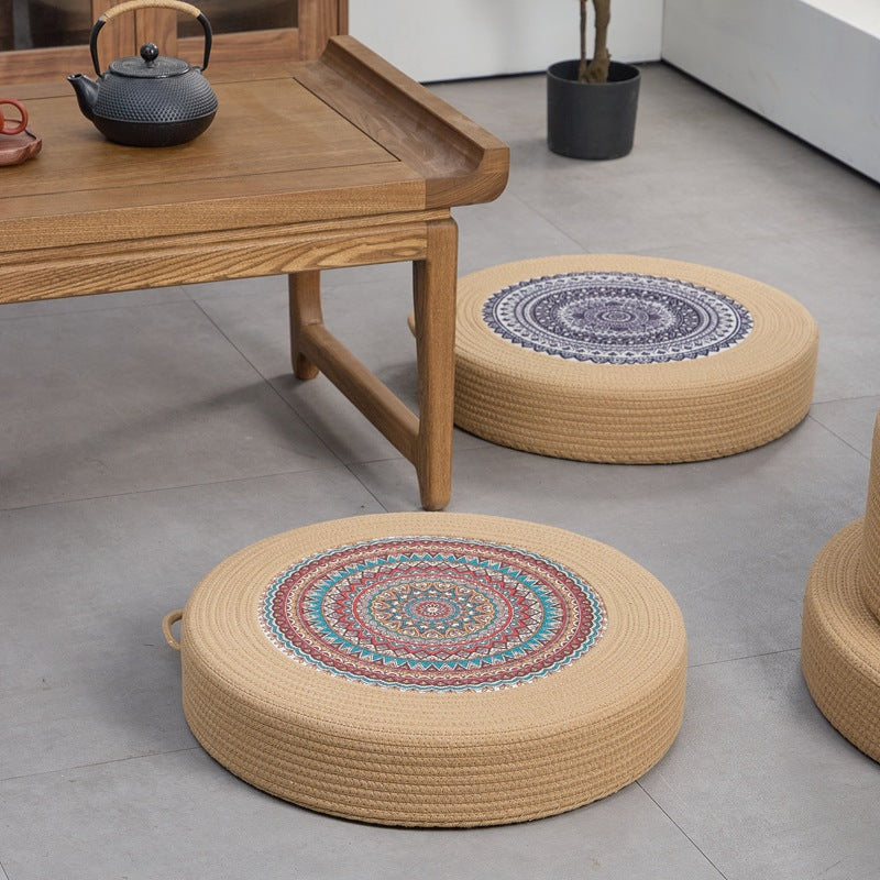 Beef Artificial Leather Pouf Stornfield