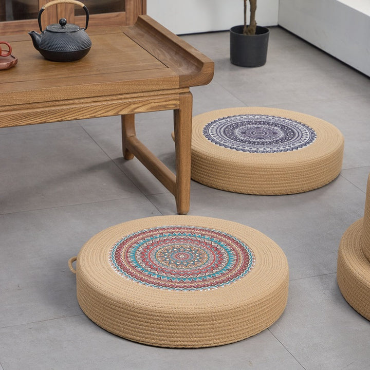 Beef Artificial Leather Pouf Stornfield