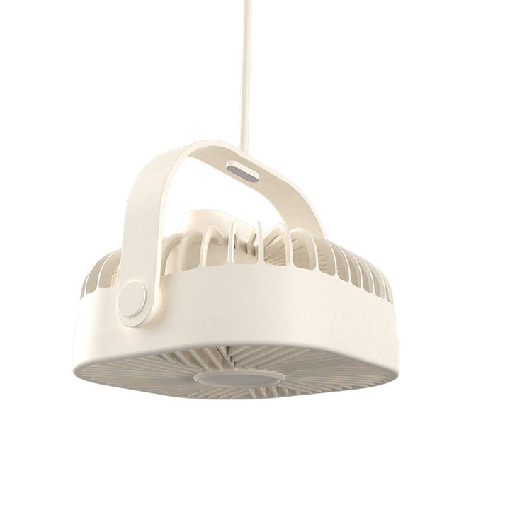 Unisex ceiling-mounted circular industrial fan with swivel carrying handle Stornfield