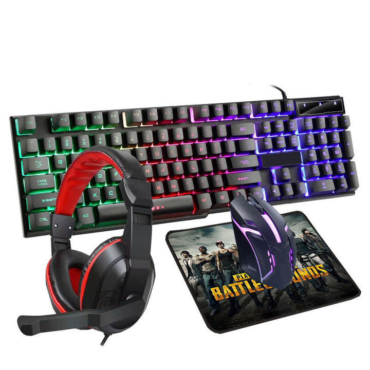 Gaming Headset, Keyboard, Mouse and Mouse Pad Set Stornfield