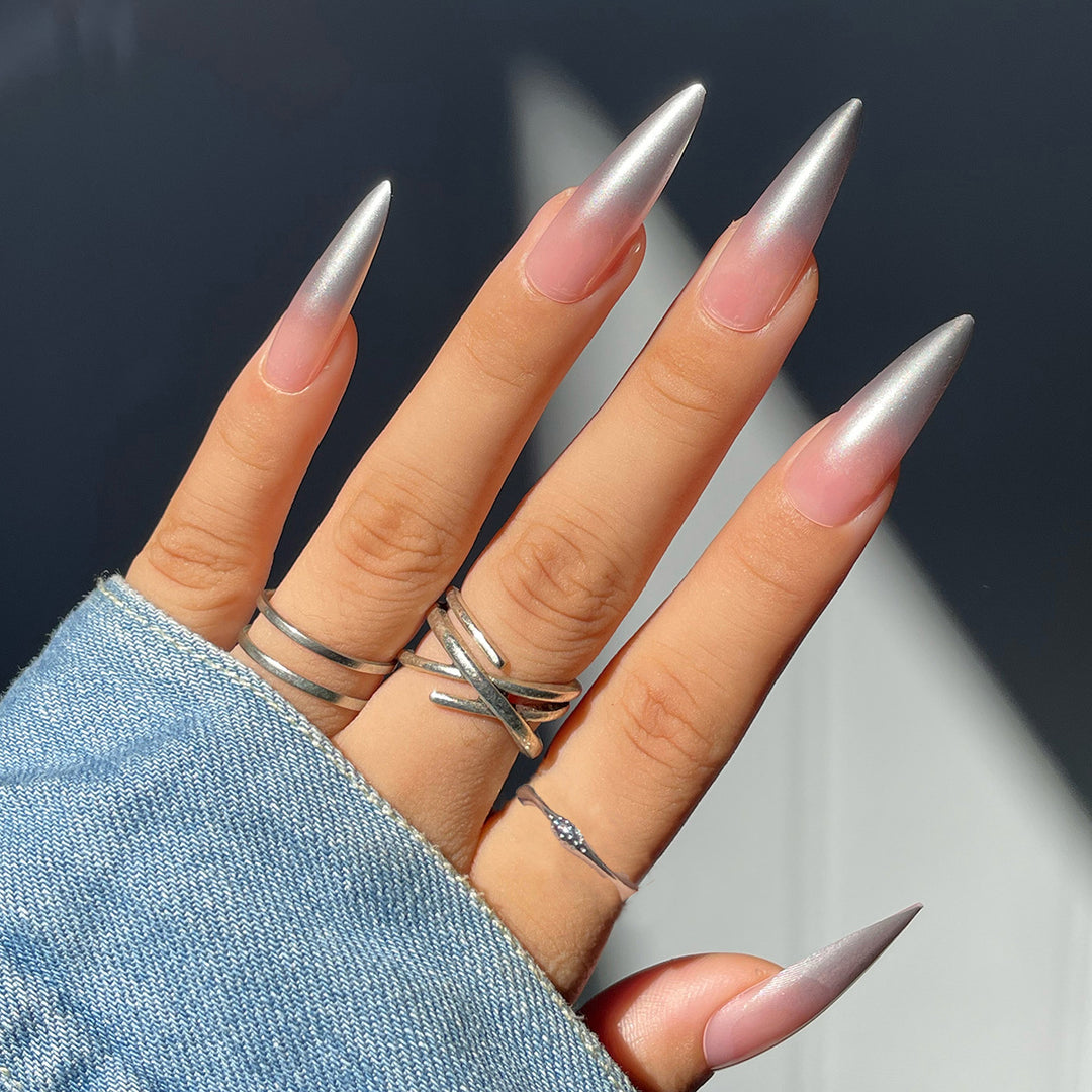 Glamorous Long Stiletto Press-On Nails Stornfield