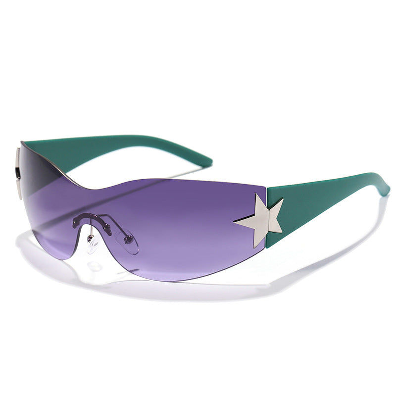Women's futuristic design sunglasses with unique accents Stornfield