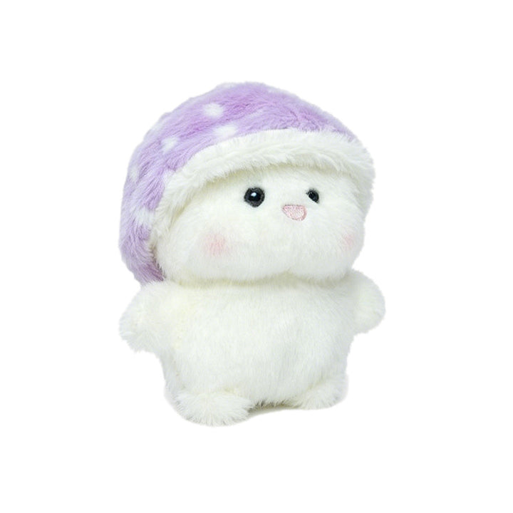 Plush Mushroom Buddy Collectible with Removable Faux-Fur Cap and Ultra-Soft Body Stornfield