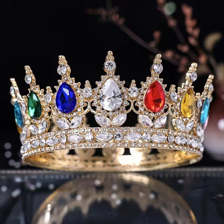 Ladies Luxurious Festive Crown with Shining Gemstones Stornfield