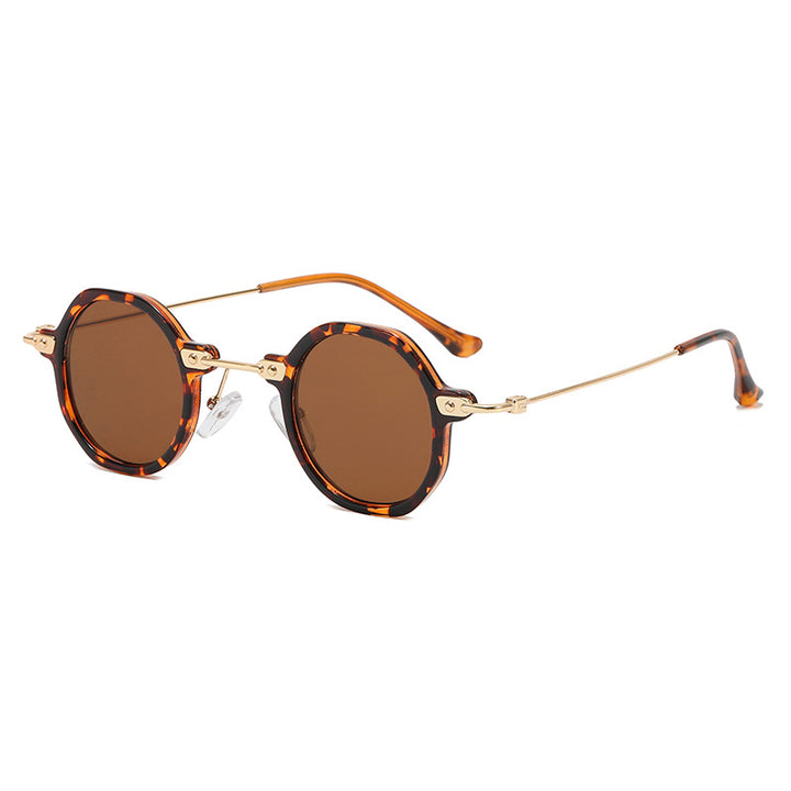 Women's designer sunglasses with hexagonal frame and luxurious metal accents Stornfield