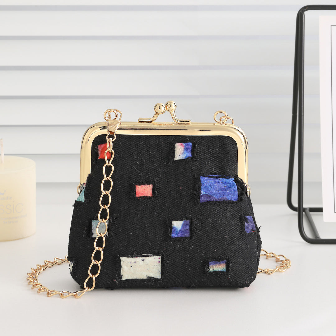 Vintage-Inspired Fabric Clutch