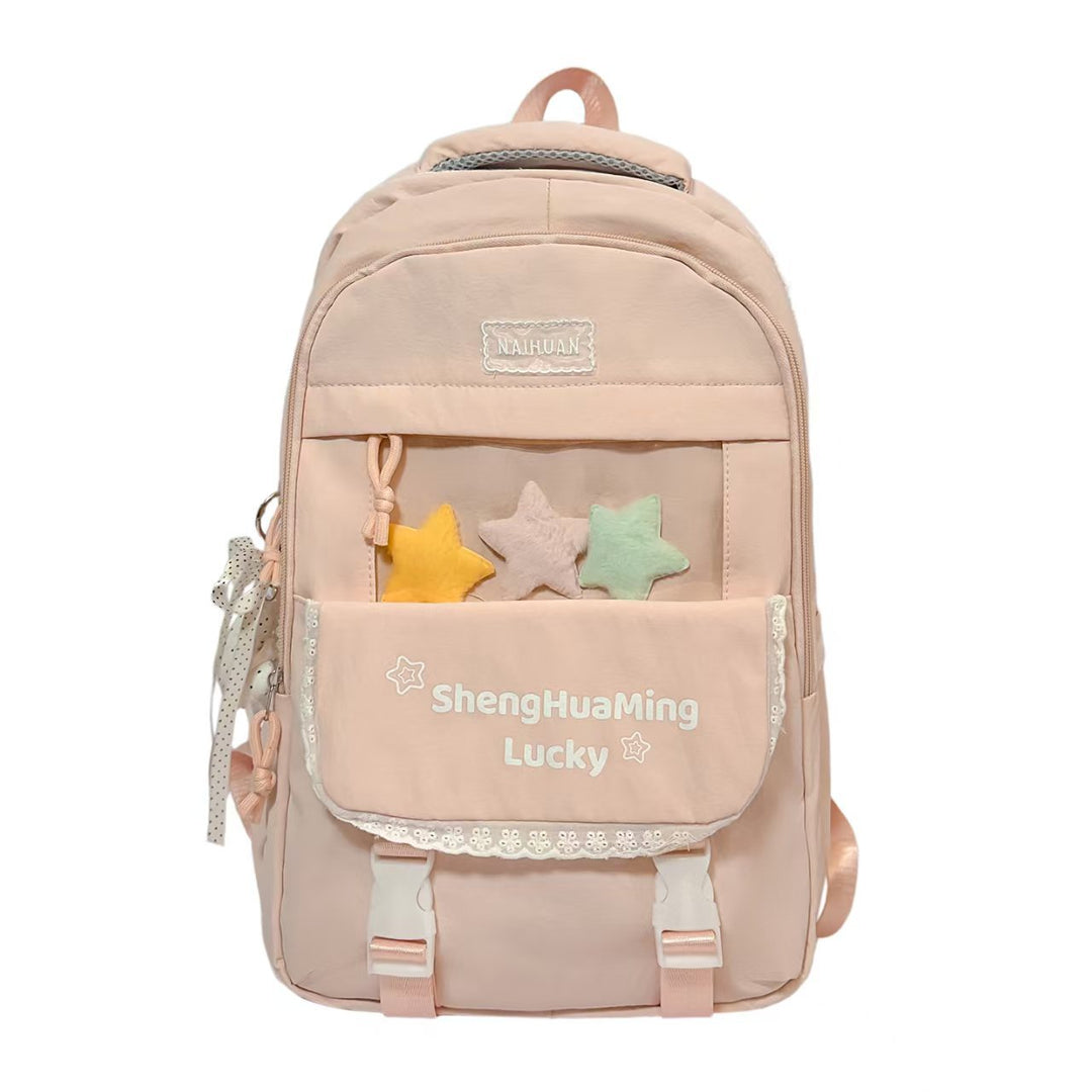 Playful Star-Embellished Backpack Stornfield