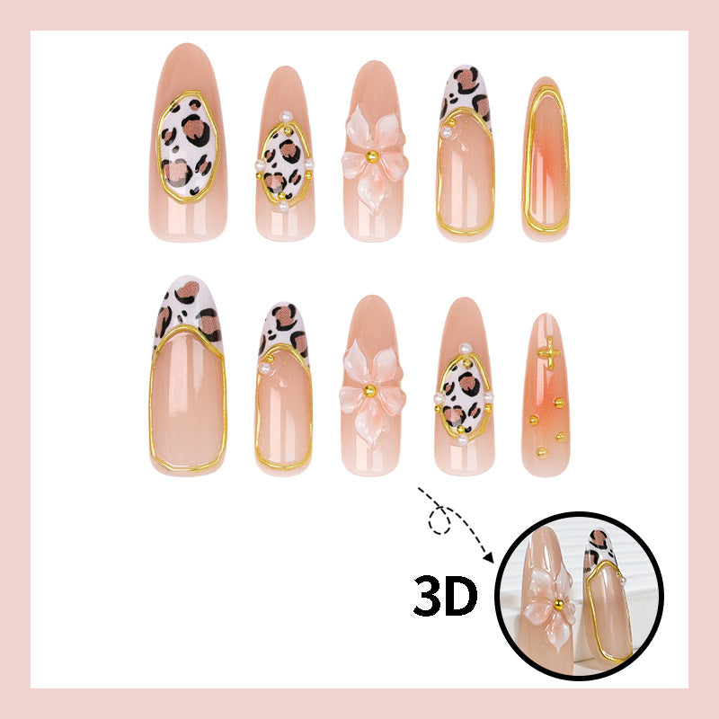 Nail art set with floral and animal accents Stornfield