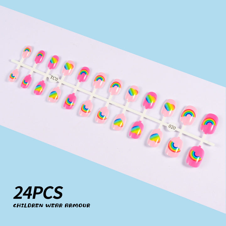 Children's Fun-Themed Press-On Nail Set Stornfield