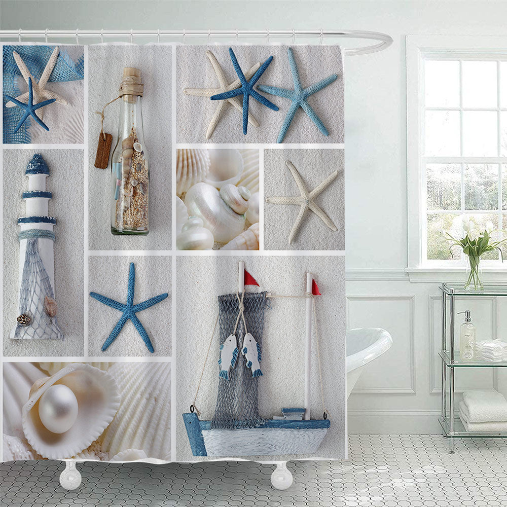 Coastal-themed Shower Curtain Stornfield